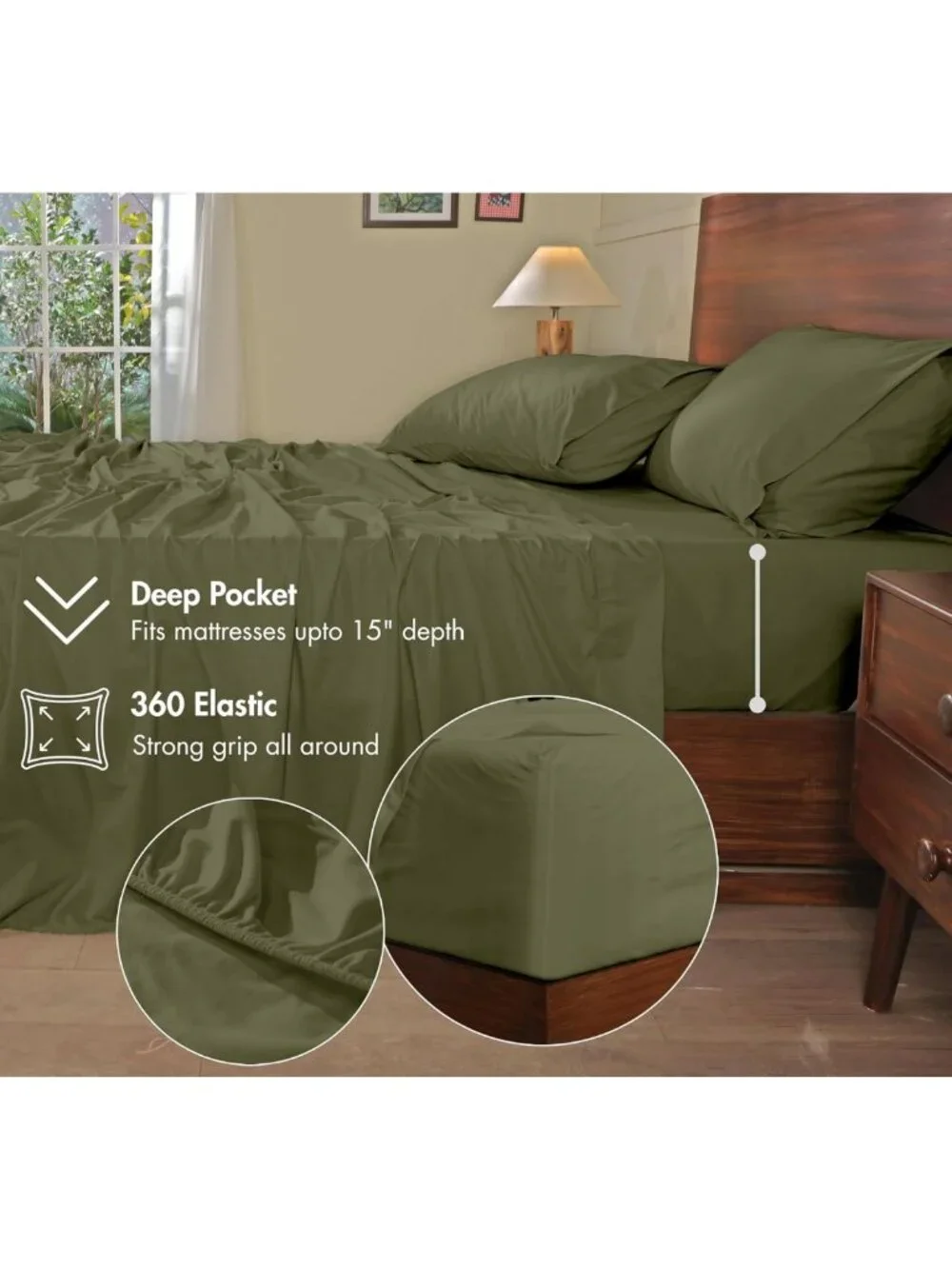 Ultra Soft Flannel Queen Sheet Set - Cozy 15